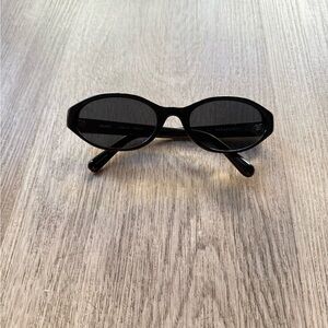 quay australia aura points black small narrow retro 90's sunglasses eyewear NEW